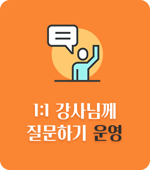 1:1 강사님께 질문하기 운영